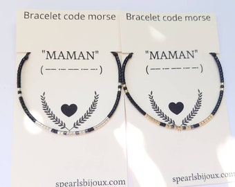 Fête des mères, Bracelet code morse " Maman"