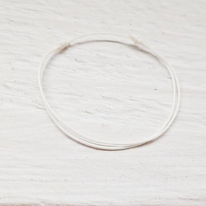 Bracelet cordon fin minimaliste unisexe, bracelet ficelle image 6