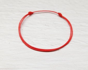 Bracelet cordon fin minimaliste  unisexe, bracelet ficelle