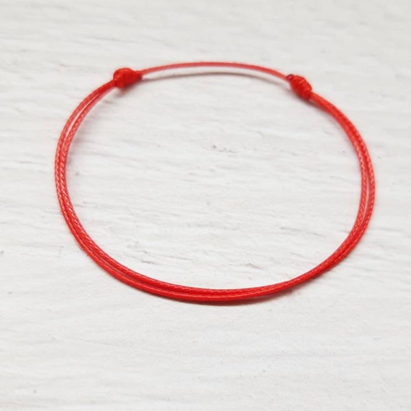 Bracelet cordon fin minimaliste  unisexe, bracelet ficelle