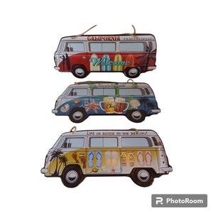 VW Camper Van Metal Sign Wall Hanging Tin Plaque Home Decor Unique Gifts