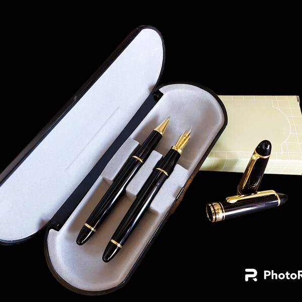 Business Signature Kalligraphie Pen Set / Vintage Iridium Point Germany Füllfederhalter & Roller Ball Pen Geschenkset / Ceo Entrepreneur Lettering Pen