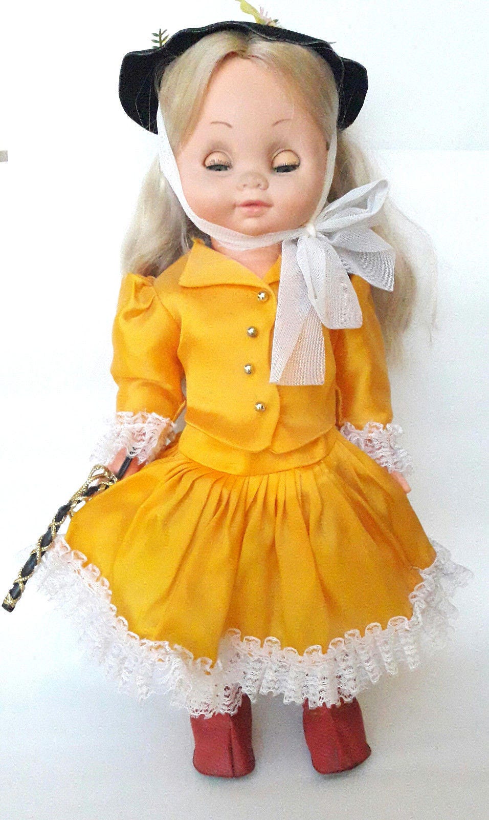 Berjusa Doll Vintage Collectible Girl Doll 17 Blond Hair Etsy