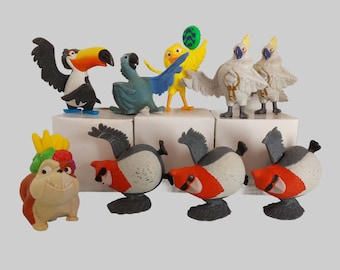 Rio Movie Bird Figurines: McDonald’s Happy Meal Toys, Whimsical Collectibles