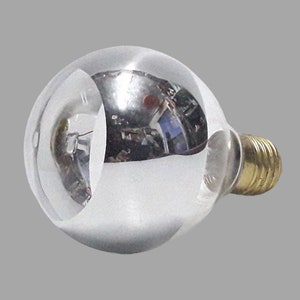 a close up of a light bulb on a gray background