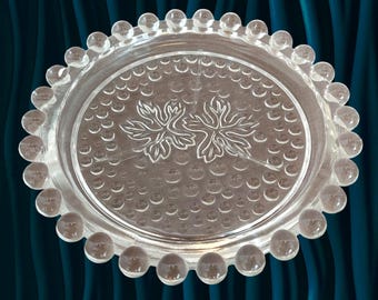 Vintage Imperial Candlewick Bubble Bead Glass Bowl - Mid-Century Clear Serving Dish - Collectible Elegant Glassware - Collectible Home Decor