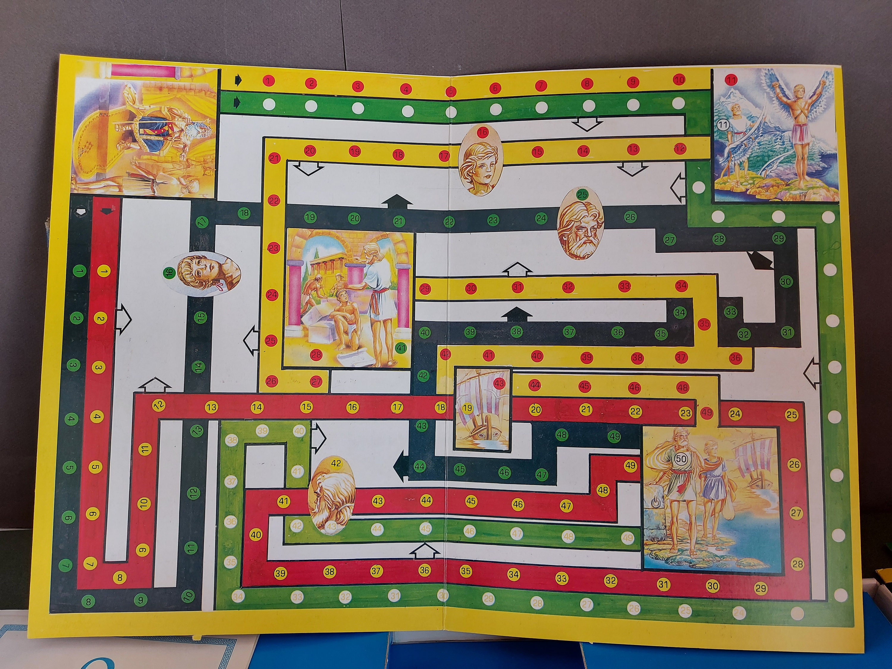 8 Mythical Mythic Heroes Greek Board Game Rare Vintage 8 in 1 Etsy