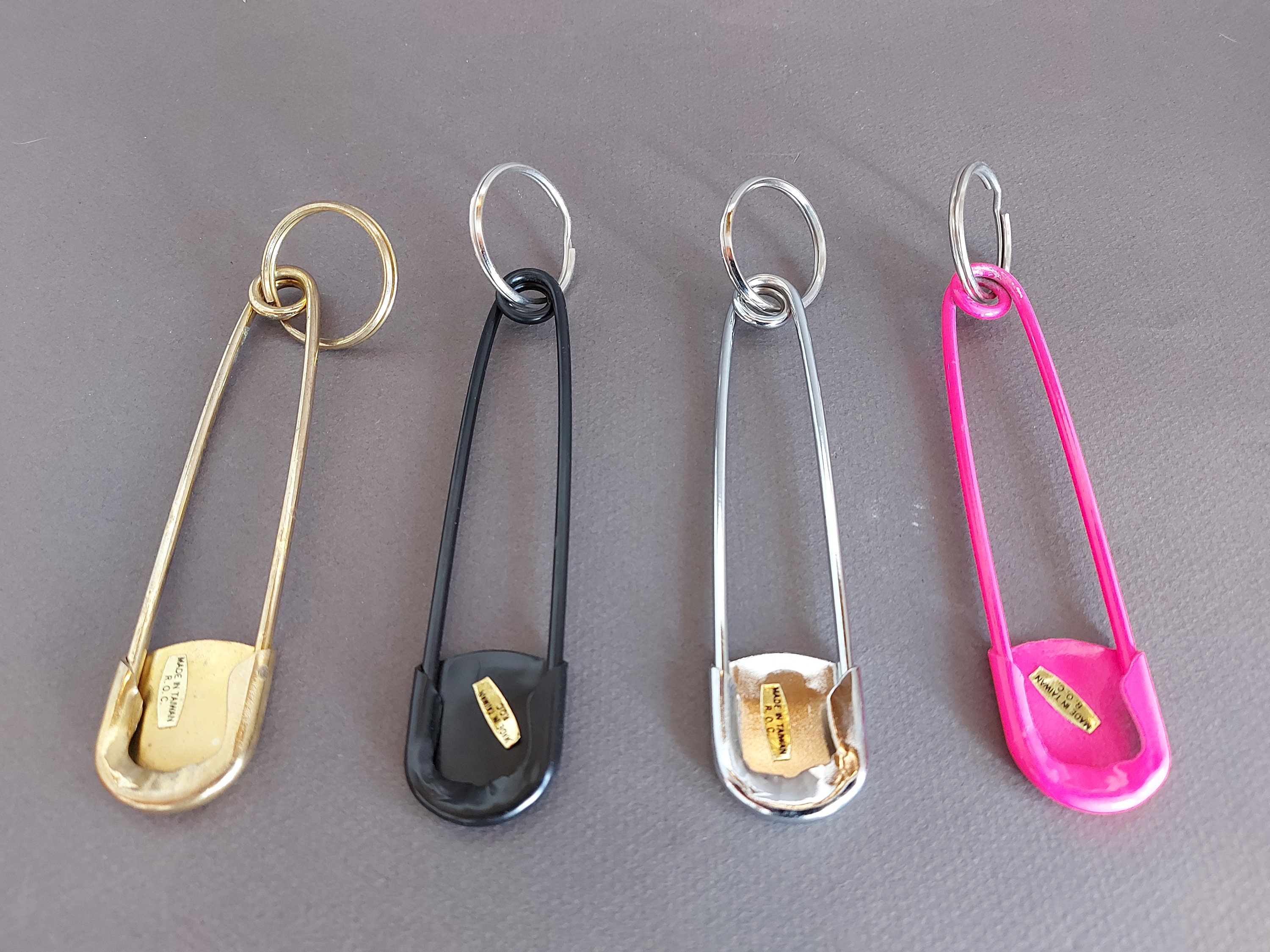Keyring Large Safety Pin Bag Charms Key Holder Keychain Vintage Novelty  Gifts - Yahoo Shopping