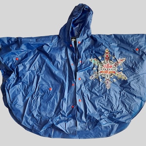 Bakugan Battle Brawlers Rain Coat - Waterproof Cape - Rare Vestroia Game Hooded Poncho - Perfect Gift for Kids