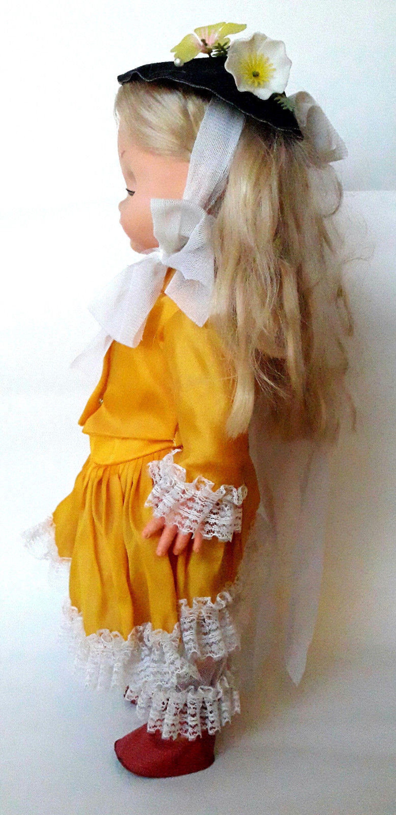 Berjusa Doll Vintage Collectible Girl Doll 17 Blond Hair Etsy