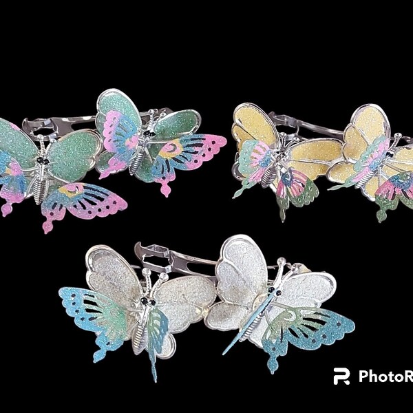 Butterfly Hair Clip Moving Wings Etsy
