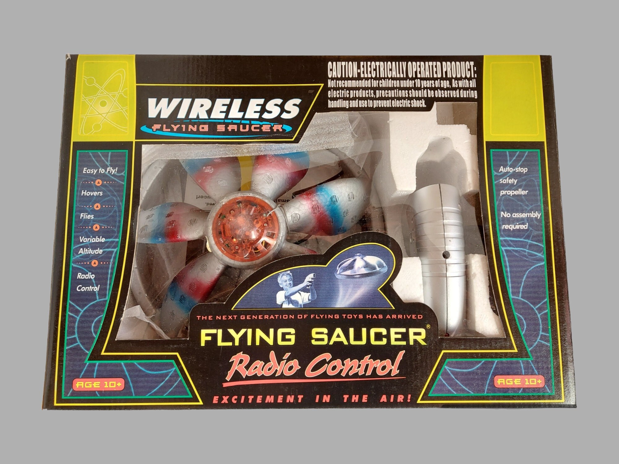 Vintage UFO Flying Saucer Toy Excitement in the Air Retro Radio controlled Toy Nostalgic Fun Nos Collectible Charm Etsy