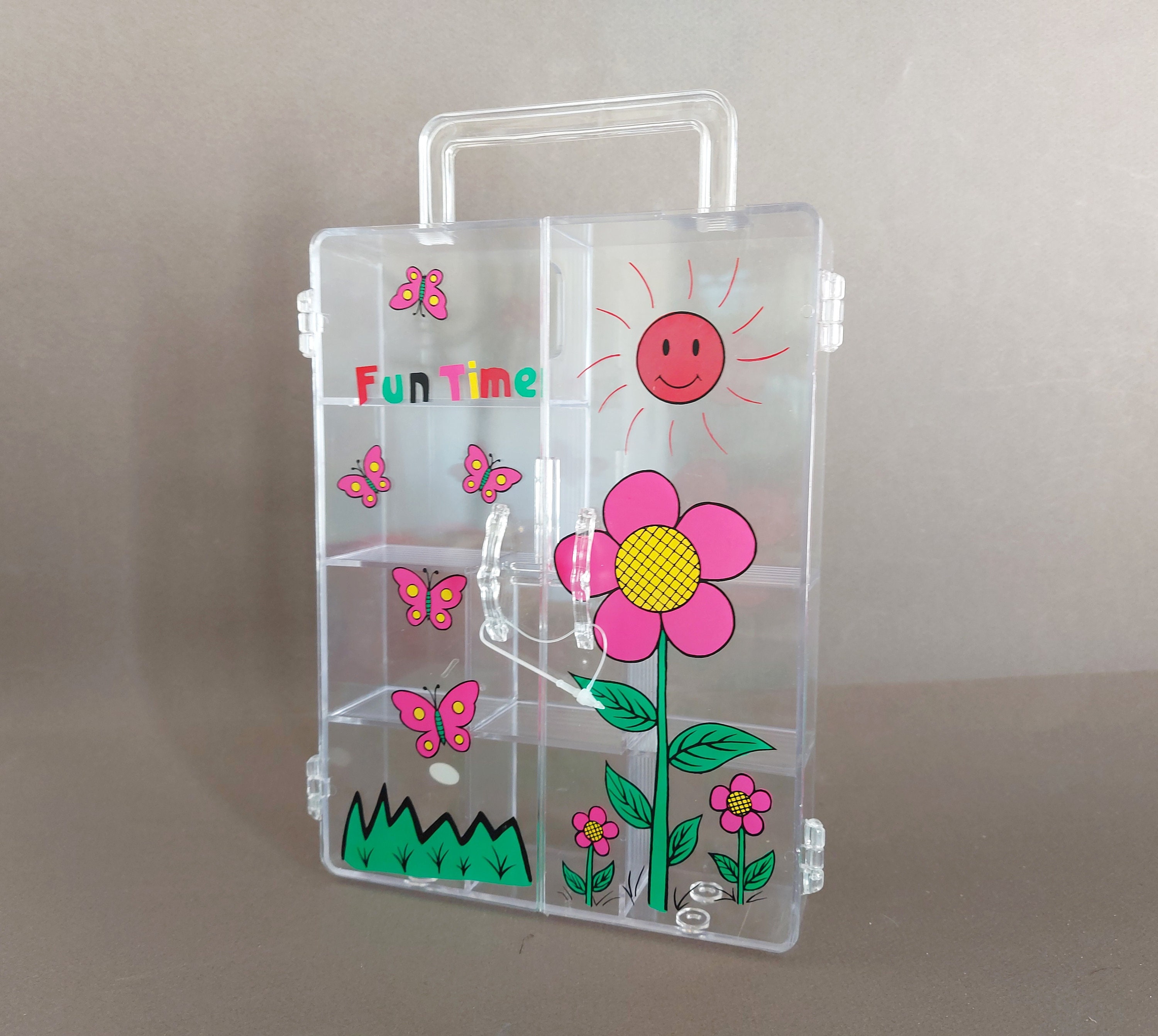 Miniature Storage Tray With Clear Acrylic Window-stackable Different Size  Options Available 
