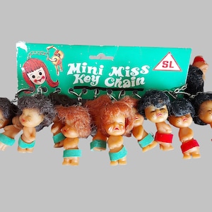 Vintage 60er Jahre Mini Miss Ldle Kdles Keychain Puppe - Sammlerstück Mid Century Clone Puppen - Sammler Entusiast seltener Fund