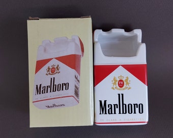 Creatieve Funcy Keramische Asbak Sigaretten Pack Vorm Asbak Rood Nieuwe Doos Unieke Geschenken Home Decor Repl