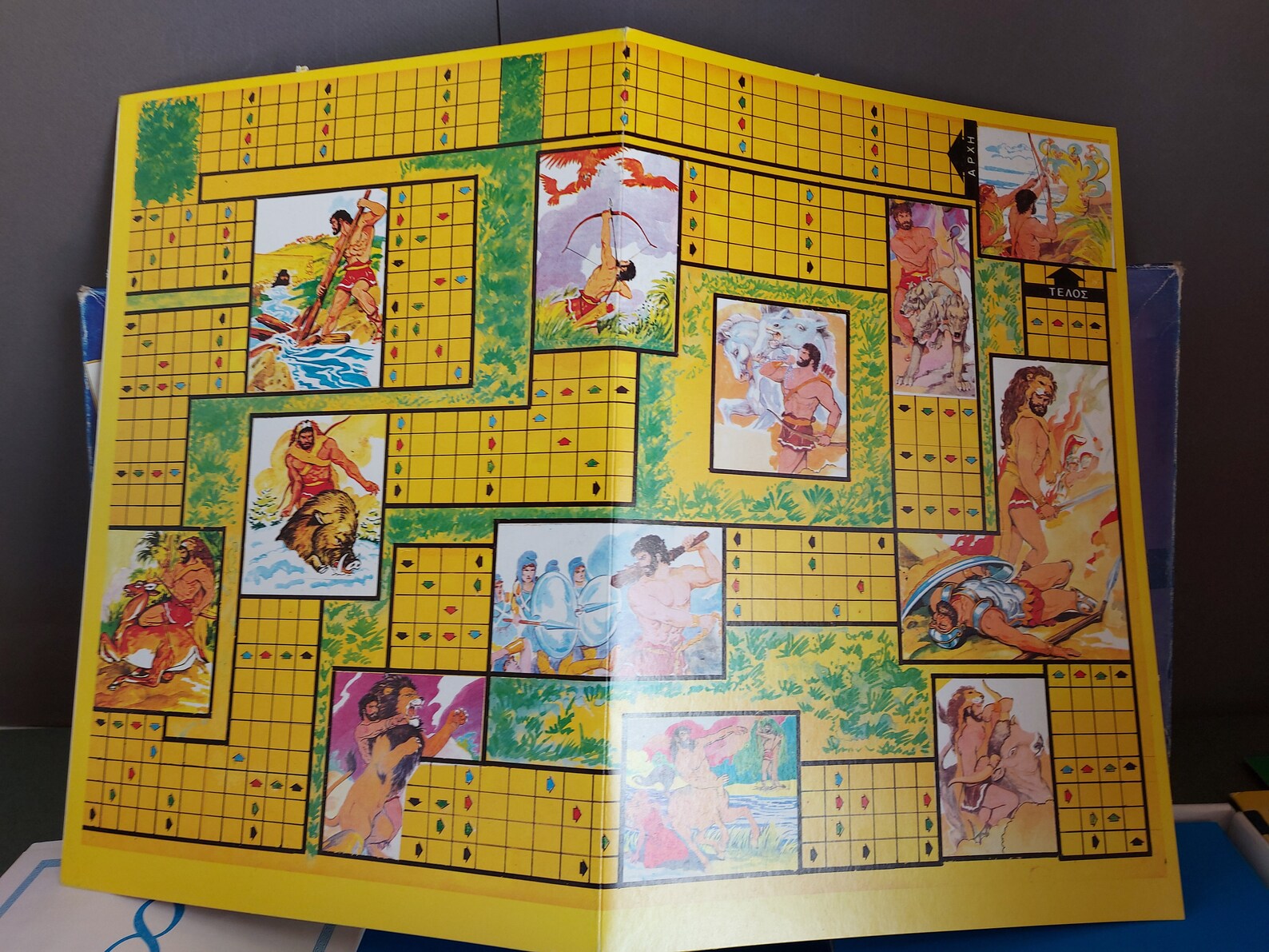 8 Mythical Mythic Heroes Greek Board Game Rare Vintage 8 in 1 Etsy