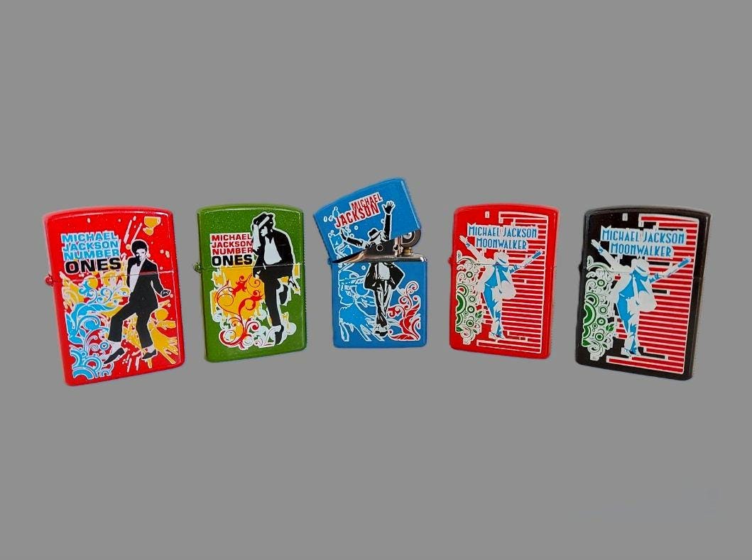 Michael Jackson Zippo-style Lighter: Vintage Music Memorabilia - Etsy