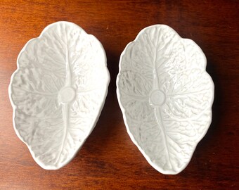 Charming Made in Portugal Pair of Majolica Bowls