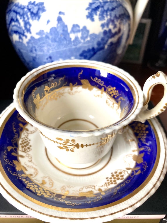 Buy Gorgeous Antique Grainger Worcester Coffee Can Duo Imperfect 