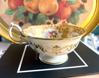 Dazzling c1860 Minton Rococo Revival Teacup