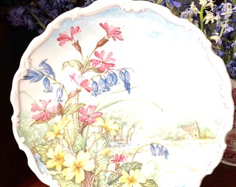 Darling Vintage Royal Albert Flowers of Hedgerow Primrose and Bluebell Plate