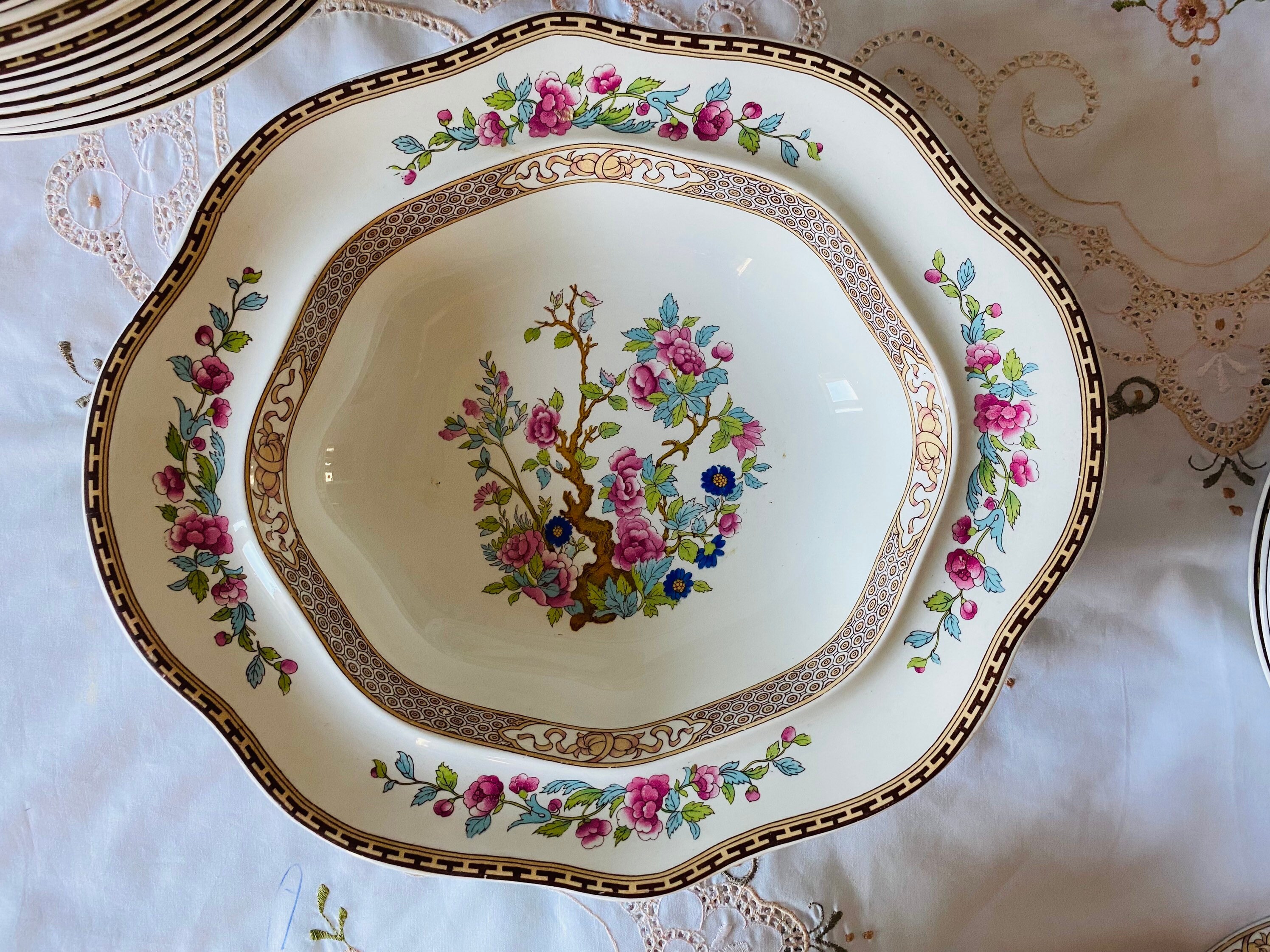 Majestic Vintage Johnson Brothers Indian Tree Serving Dish Etsy UK