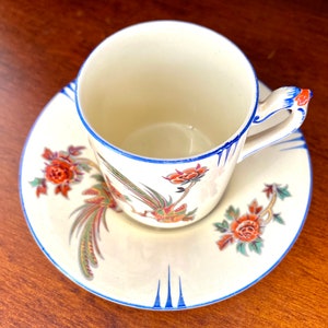 Charming Art Deco Royal Venton Ware Steventon & Sons Demitasse Duo