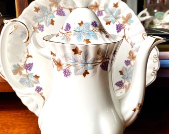 Elegant Vintage Royal Albert Lorraine Coffee Pot