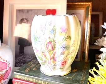 Darling Vintage Aynsley Wild Tudor Bone China Vase