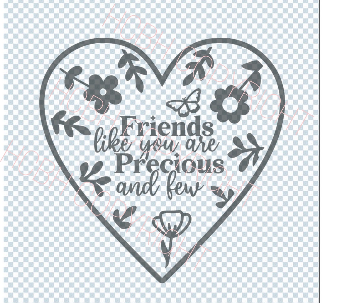 Friendship Token Keepsake Friends Like You Are Precious and Few Heart ...