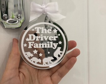 SVG Family Christmas  Bear Bundle cut file, bauble, ornament, decoration, with name, family name, bauble gift, new baby, first christmas,