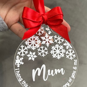 Snowflake SVG Memorial cut file for flat acrylic bauble, Digital Download, png, jpeg, dxf, svg