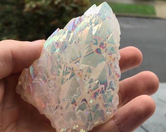 PICK YOUR SIZE! Angel Aura Pineapple Quartz Cluster, Angel Aura Quartz, Aura Quartz, Angel Aura Crystal, Angel Aura, Angel Aura Cluster