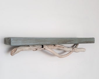 Driftwood shelf,wood floating shelf,reclaimed  shelf,display shelf,wall hanging,beach decor,coastal,nautical,shabby chic,cottage,lake