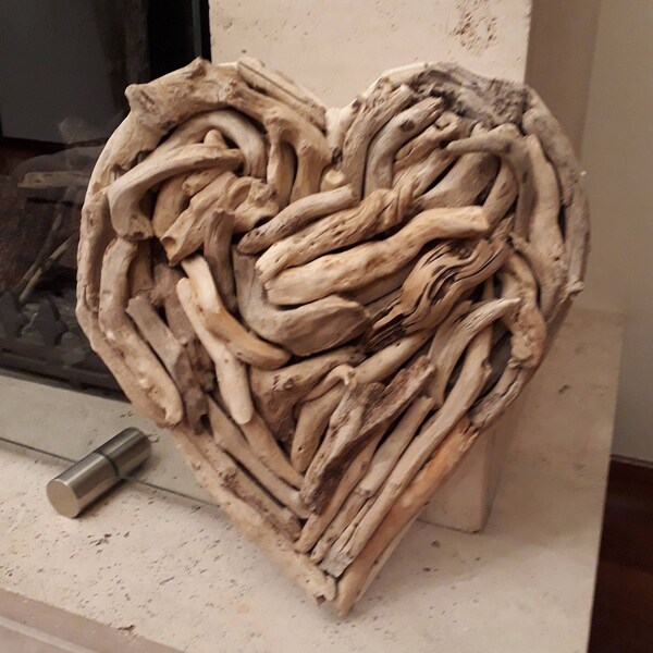 Driftwood Heart Etsy