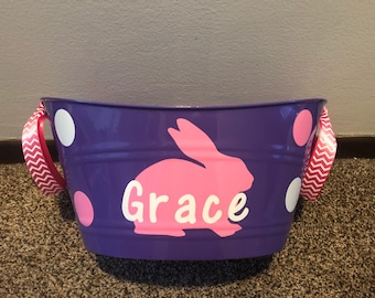 Personalized Easter Bucket - Additional Colors available