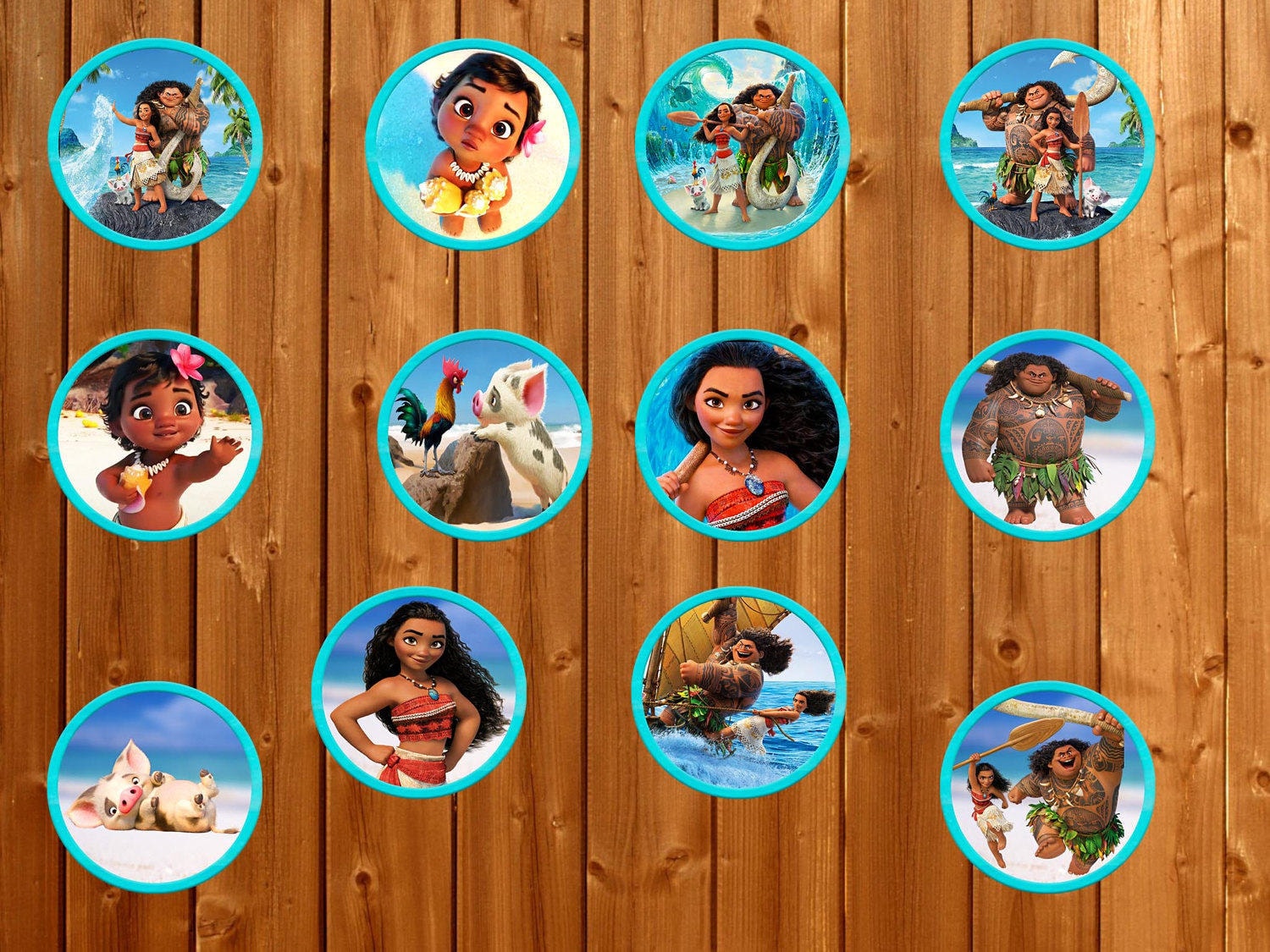 Moana Cupcake Toppers Instant Dowload Moana Toppers Moana Etsy Moana Cupcake Toppers Instant Dowload Moana Toppers Moana Etsy