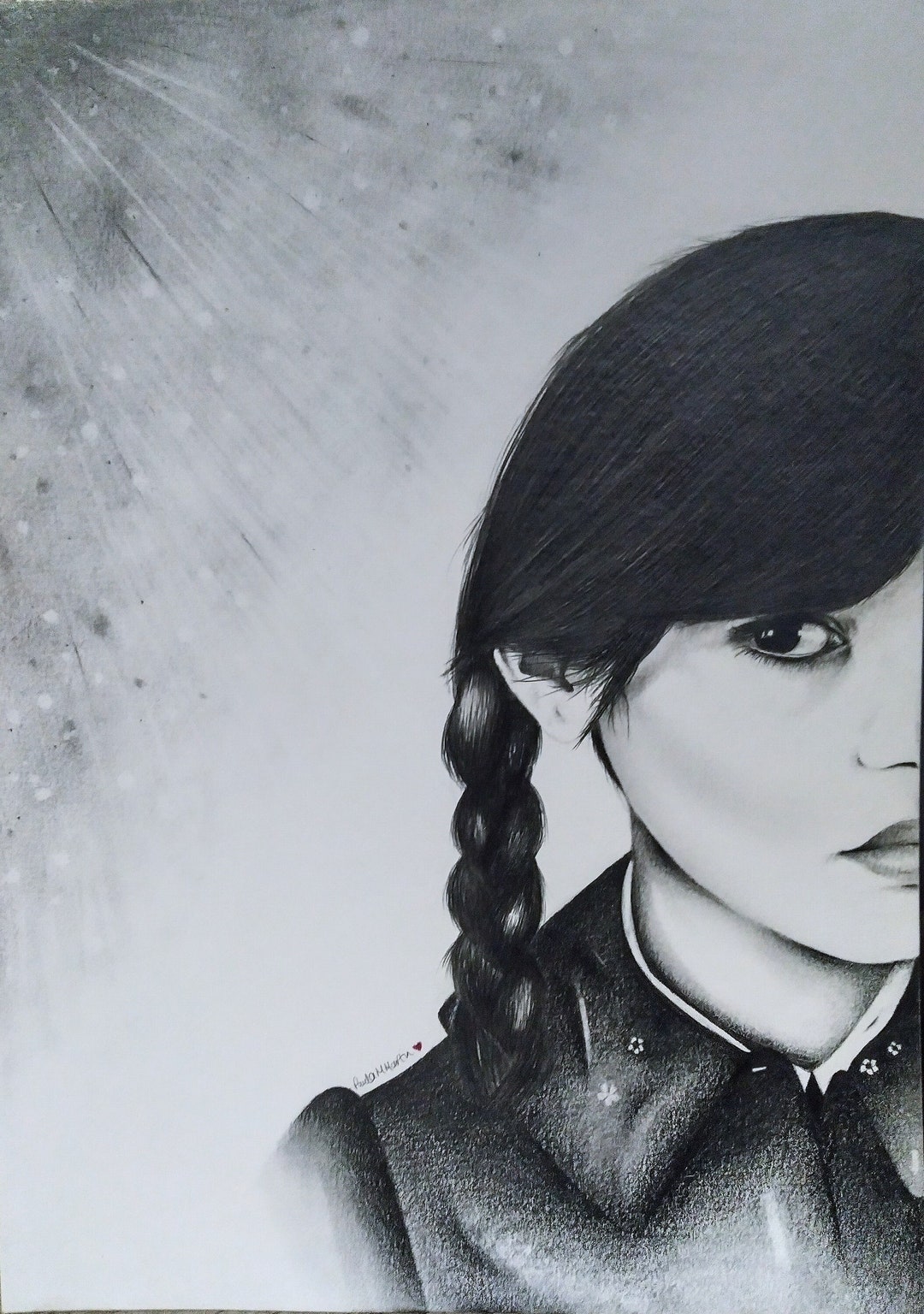 Wednesday Addams Art Print Addams Family Pop Surrealism - Australia