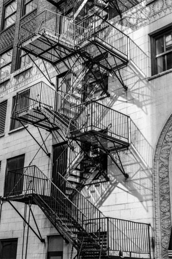 Chicago Fire Escape Etsy