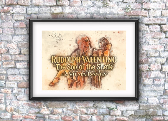 Rudolph Valentino Sohn Des Scheichs Jahrgang Filmstar Etsy