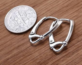Hight Quality Sterling silver lever back earrings ear wire, leverback findings jewelry