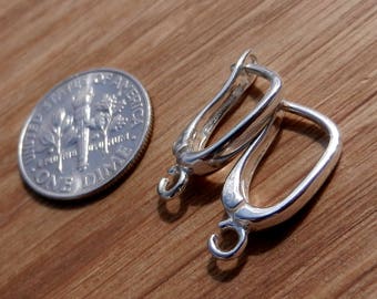 Top Quality Sterling silver lever back silver earrings leverback ear wire lever back earrings lever back earrings findings jewelry