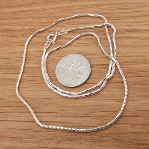 Sterling Silver Cable Chain Necklace 1.4mm 925 Silver Ready to Wear Chain Choose Length EU Made Jewelry Supply