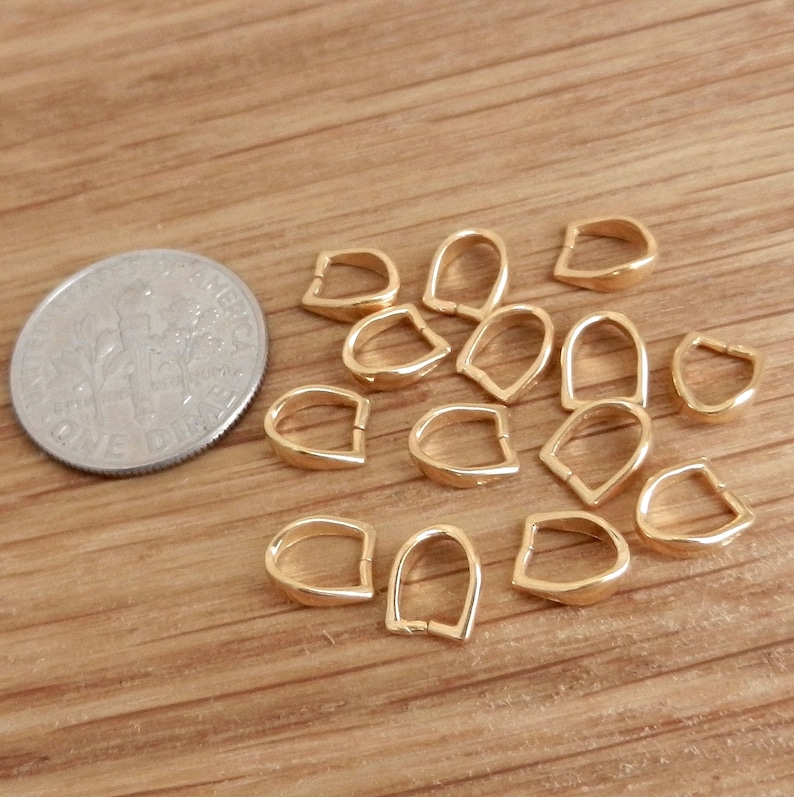 Sterling Silver Pendant Bails With Pinch Bails for Swarovski Etsy