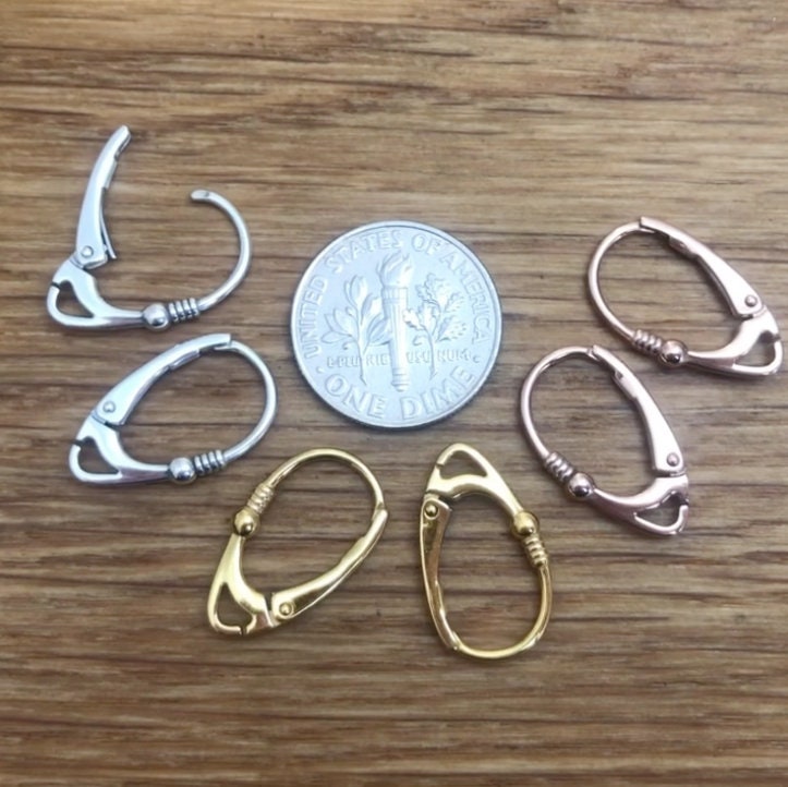 Luxury Sterling silver, Gold, Rose Gold, lever back earrings leverbac…