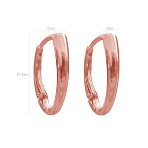 Rose Gold Vermeil Sterling Silver Lever Back Earring Wires