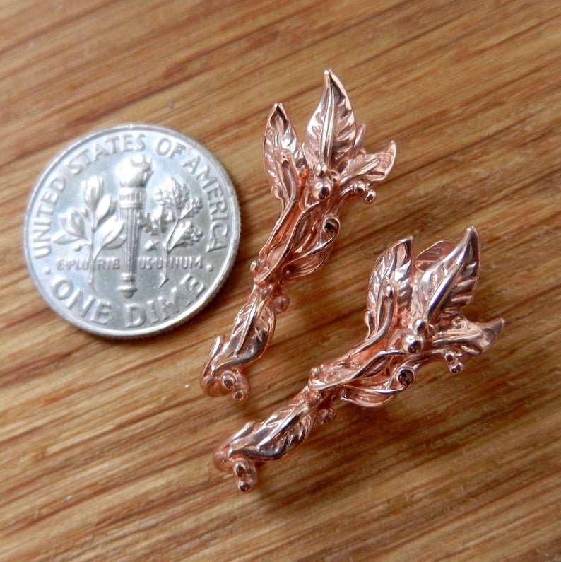 Rose Gold Luxury and Large Sterling Silver Pinch Bail for Etsy