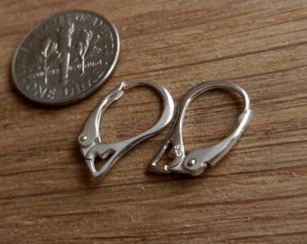 Luxury Sterling Silver Lever Back Ear Earrings Earwires Findings