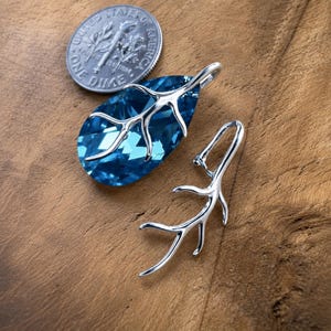 Ciondolo a gancio in argento sterling 925 per collana.