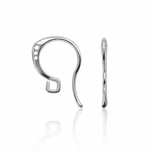 Orecchini pendenti a gancio in argento sterling 925.